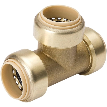 Proline 3/4 In. x 3/4 In. x 3/4 In. Push Fit Brass Tee 6632-004